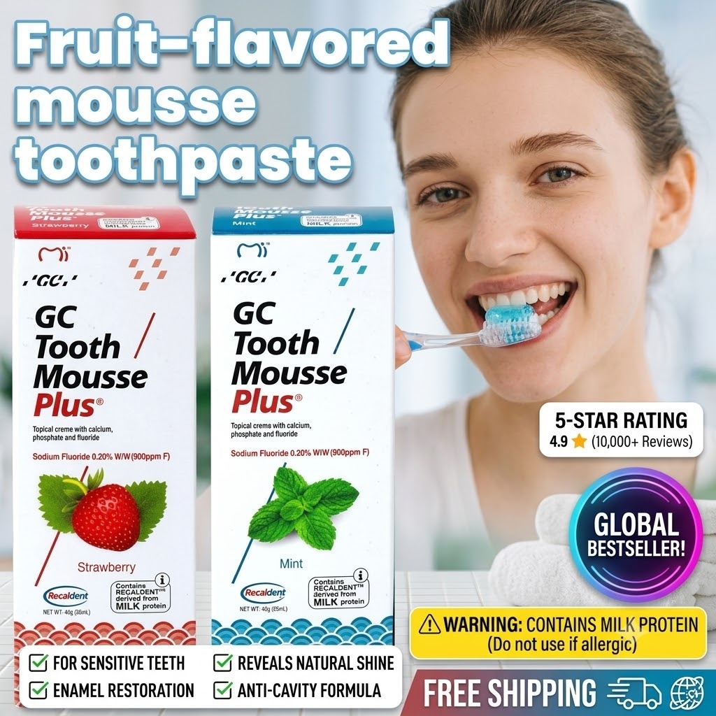Teeth Whitening Mousse - 50g GC Fruit Flavor Mousse Toothpaste