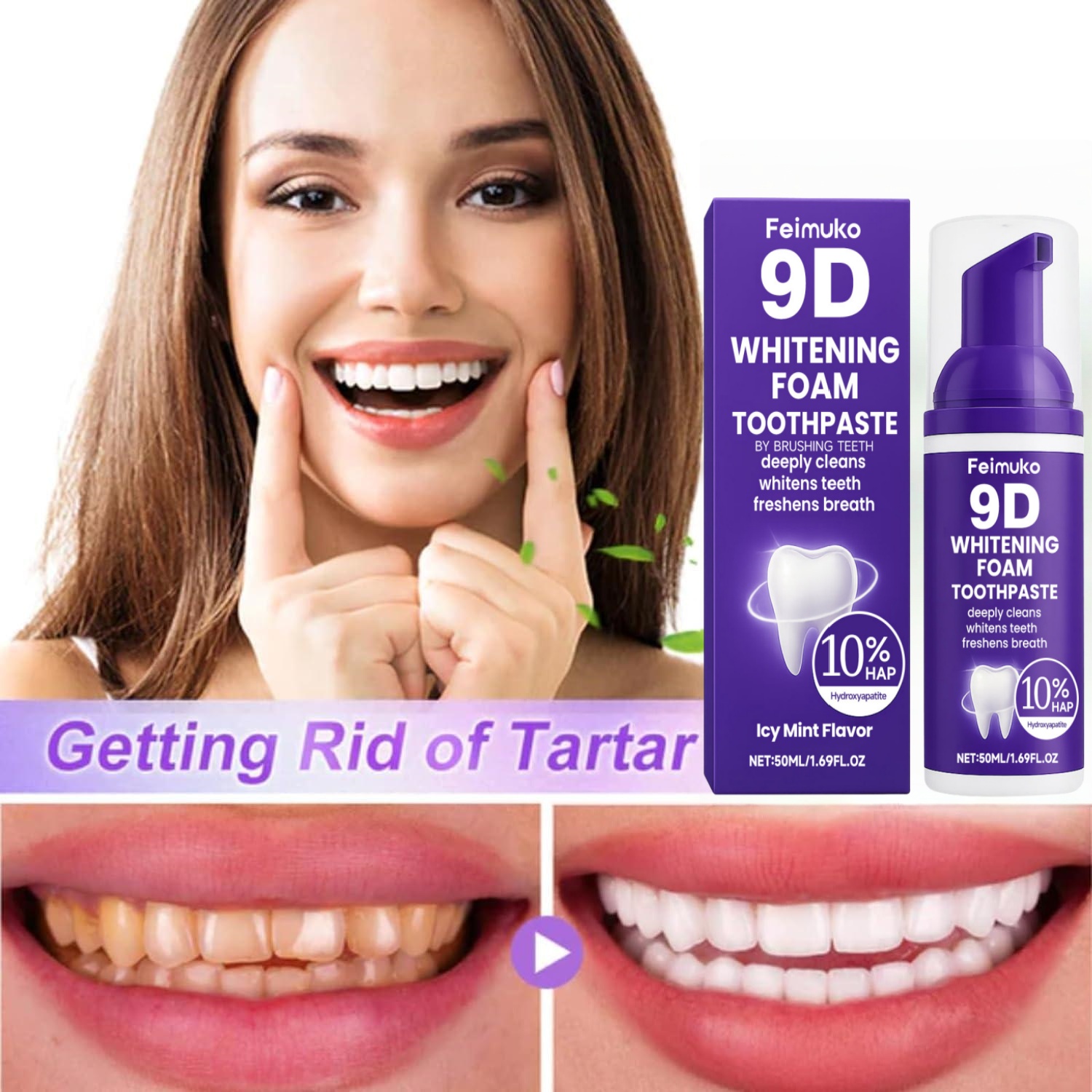 Teeth Whitening Mousse - Whitening Teeth Mousse Teeth Removing Deep