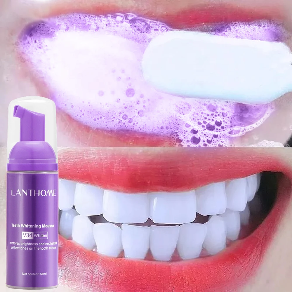 Teeth Whitening Mousse - Mousse V34 Toothpaste Teeth Cleaning Effective