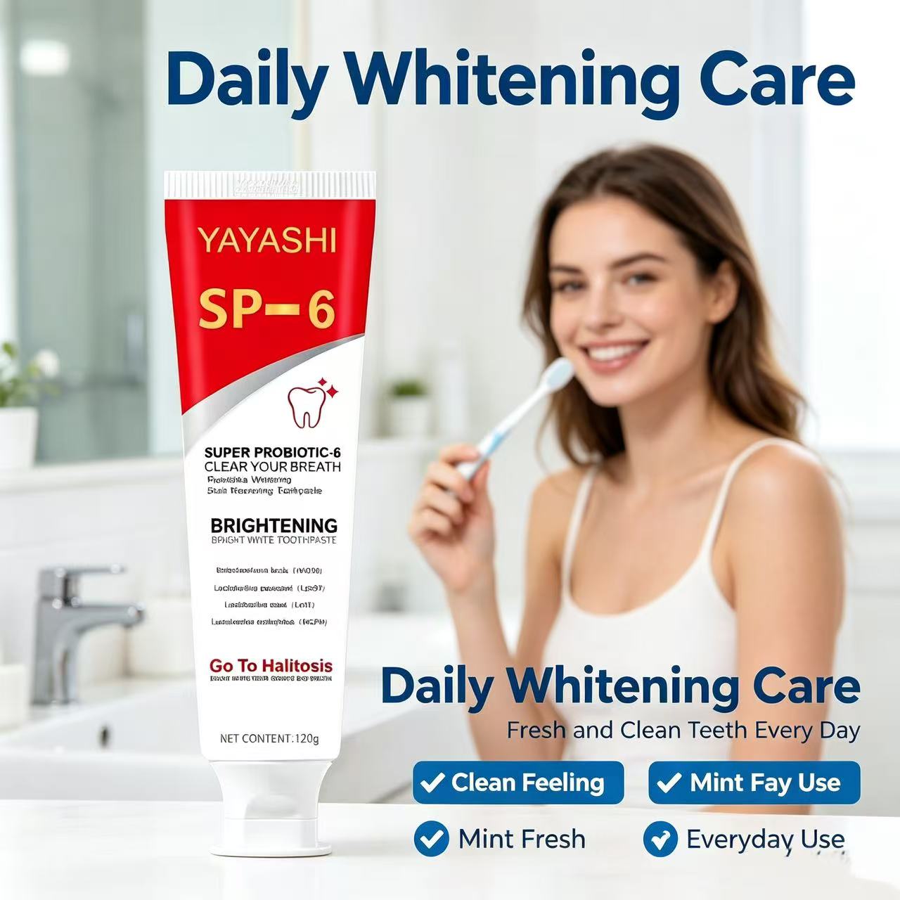 Sp-6 Probiotic Toothpaste Brig - Teeth Whitening Cream review and price