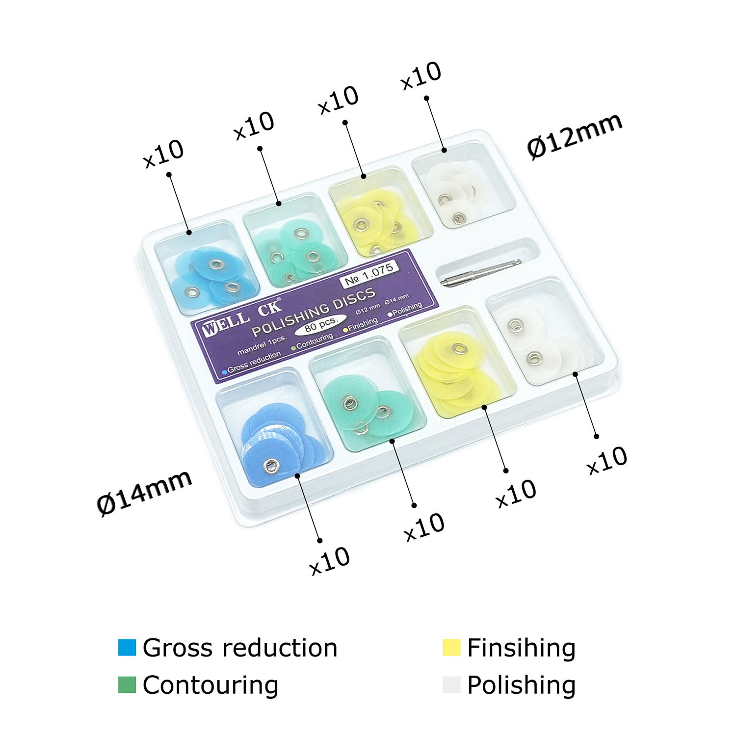 WELL CK 40/80Pcs Dental Polish - Whitening Teeth Dentist review and price