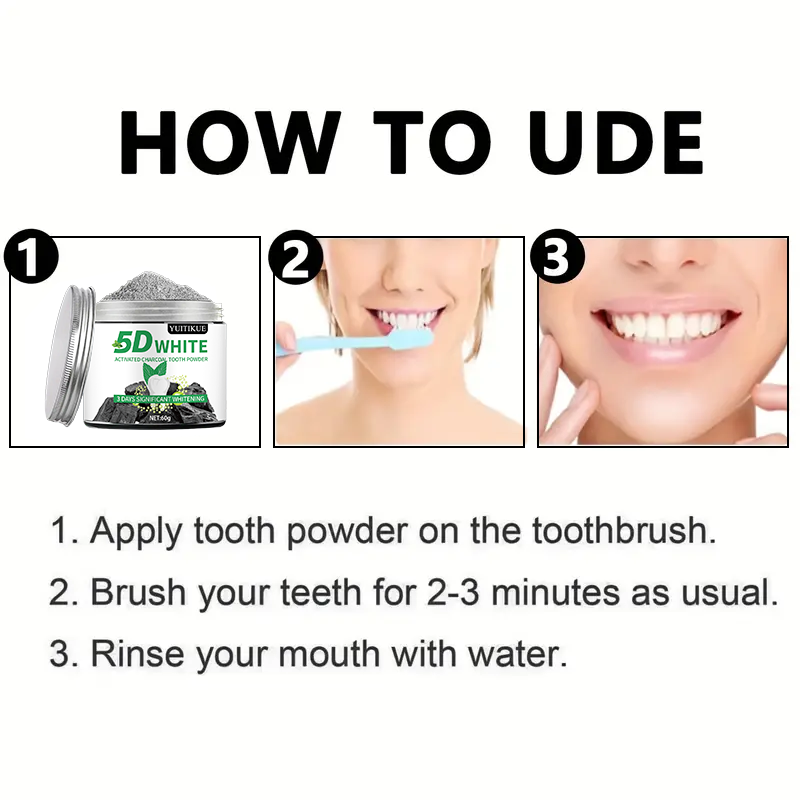 YUlTlKUE 5D White Activated ch - Teeth Whitening Q&M review and price