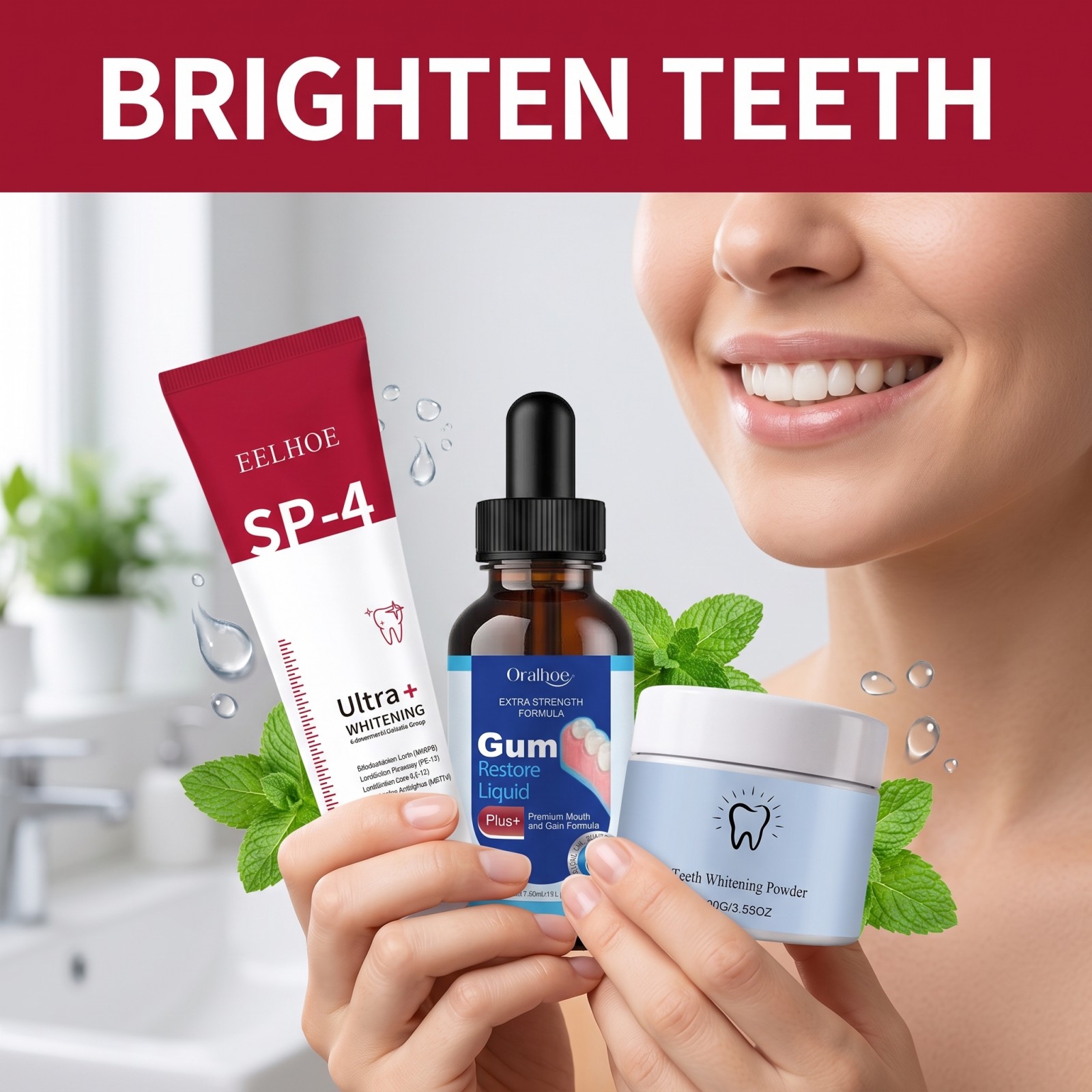 Oral Care Combo Set Whitening  - Teeth Whitening Q&M review and price