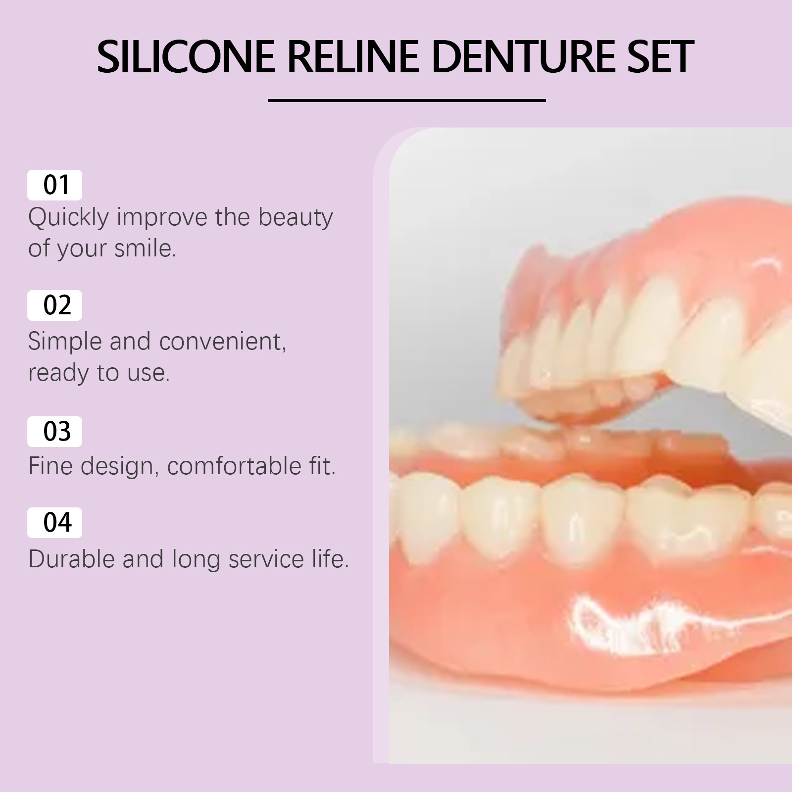 Silicone Denture Set Fit Tempo - Teeth Whitening With Braces review and price