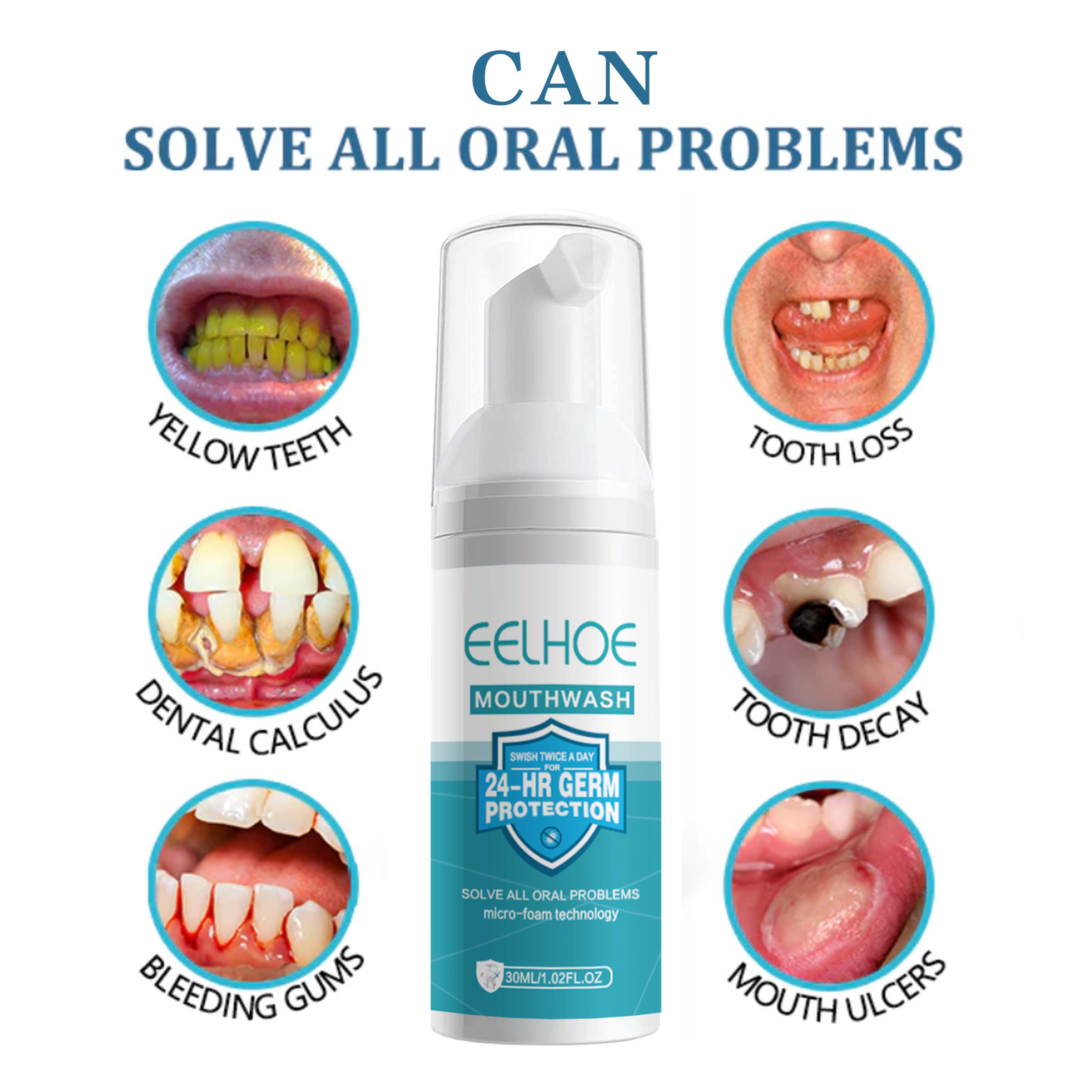 EELHOE Tooth Whitening Cleanin - Teeth Whitening Mousse review and price