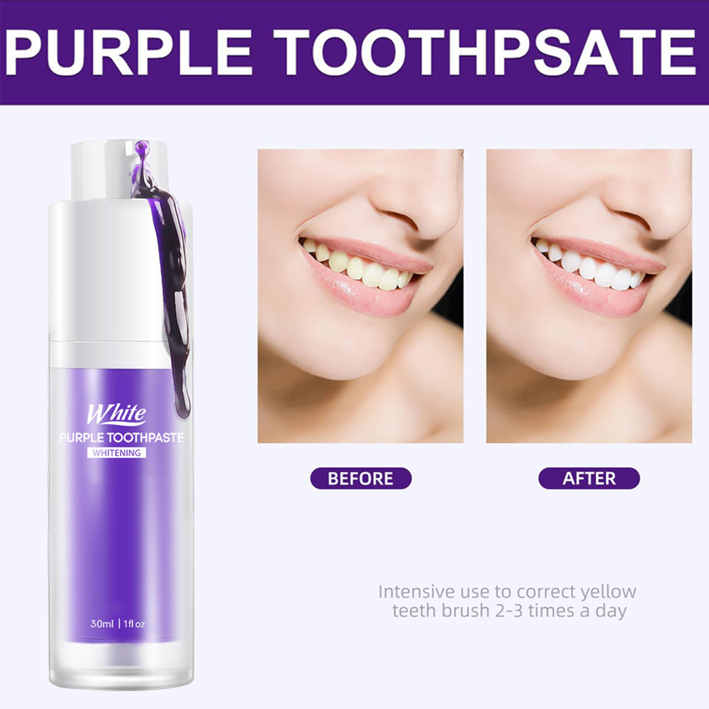 Purple Whitening Toothpaste 30 - Teeth Whitening Cream review and price