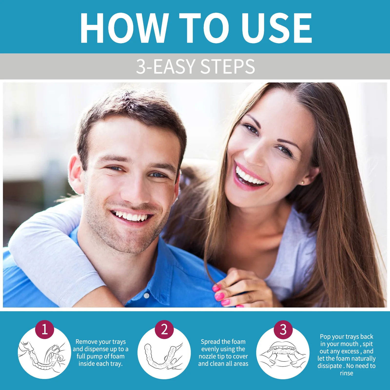 Aligner Denture Cleaner Foam D - Teeth Whitening With Braces review and price