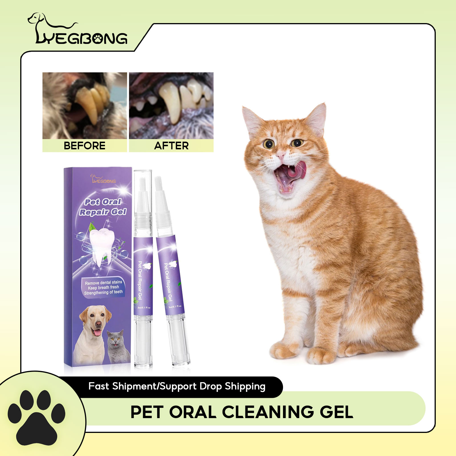 Pet Oral Repair Gel Puppy Tart - Teeth Whitening Q&M review and price