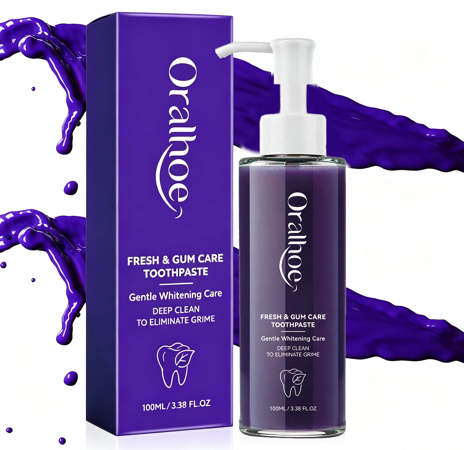 Purple Toothpaste for Teeth Wh - Teeth Whitening Mousse review and price