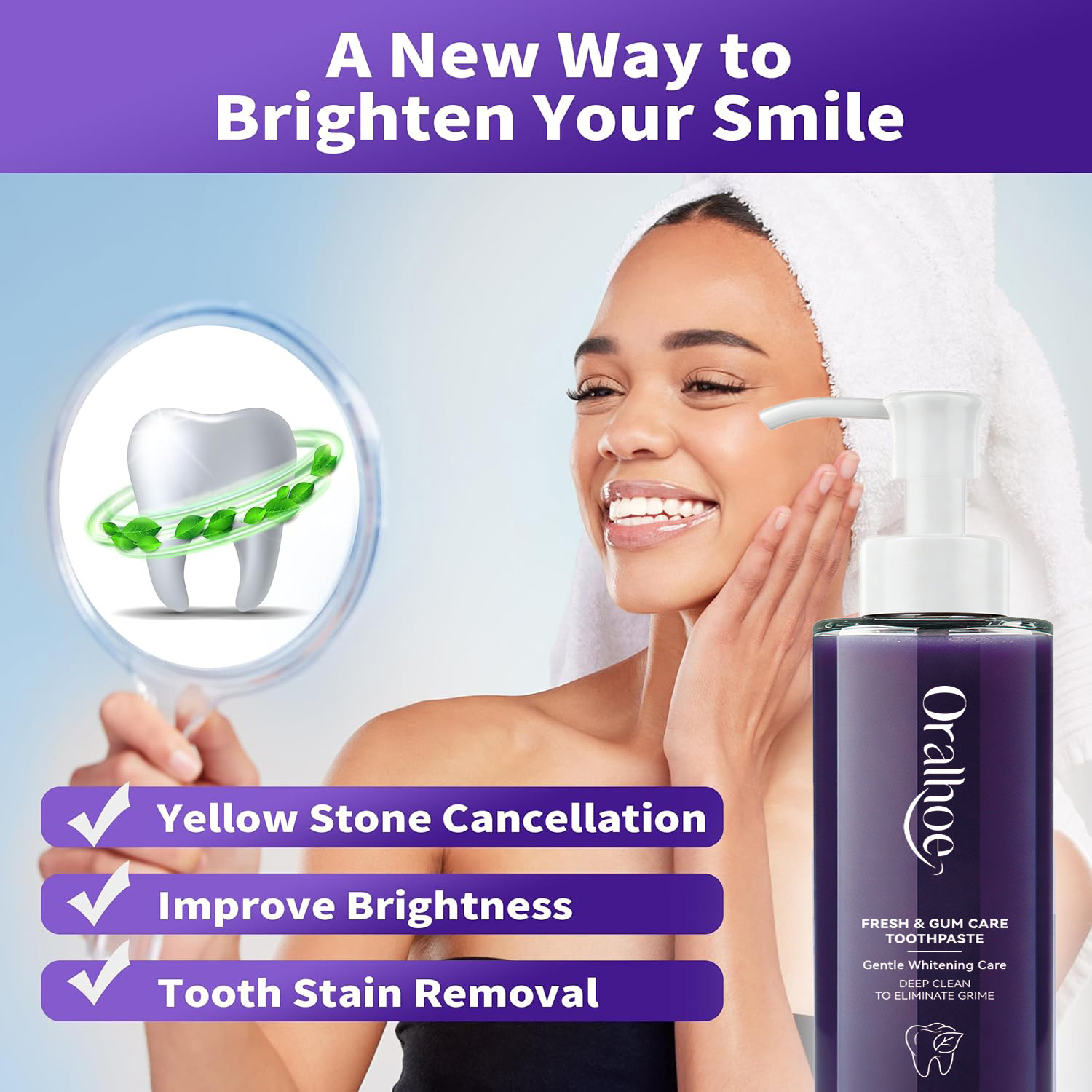 Purple Toothpaste for Teeth Wh - Teeth Whitening Mousse review and price