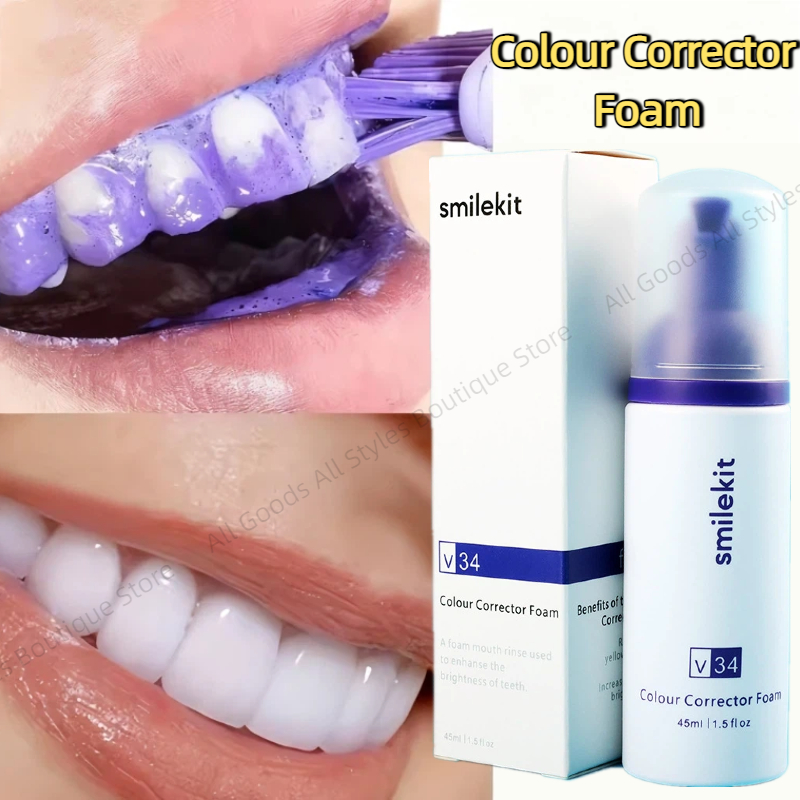 45ml Smilekit Purple Tooth Mou - Teeth Whitening Mousse review and price