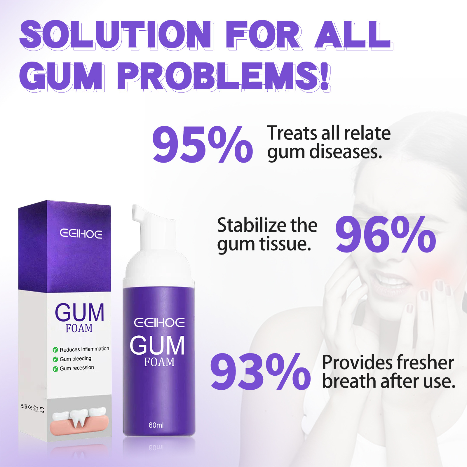 60ml Teeth Whitening Mousse V3 - Teeth Whitening Mousse review and price