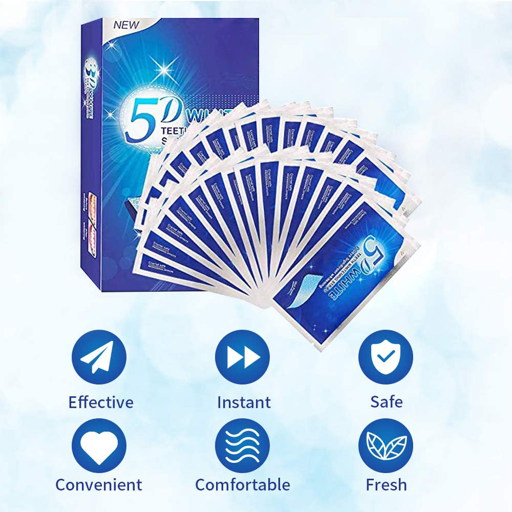 5D White Teeth Whitening Strip - Teeth Whitening Q&M review and price