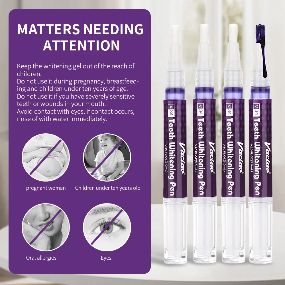 Vaclav V34 Purple teeth whiten - Teeth Whitening Q&M review and price