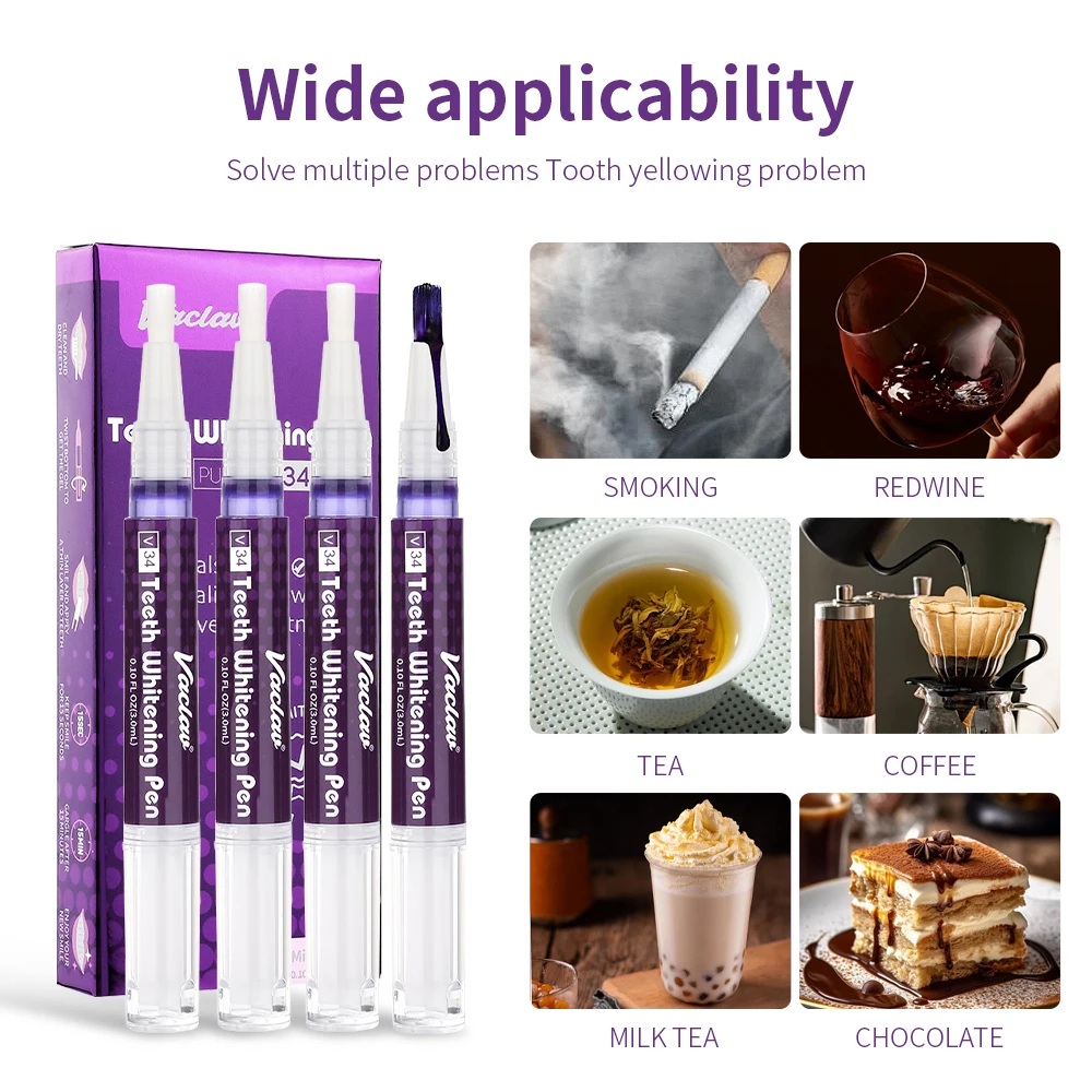 Vaclav V34 Purple teeth whiten - Teeth Whitening Q&M review and price